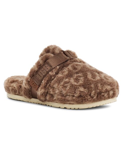 Chaussons en Laine Fluff it taupe