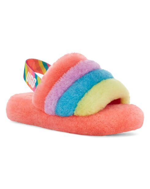 Chaussons en Peau de Mouton Fluff Yeah multicolores