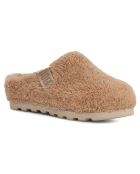 Chaussons en Laine Fluff off marron