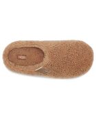 Chaussons en Laine Fluff off marron