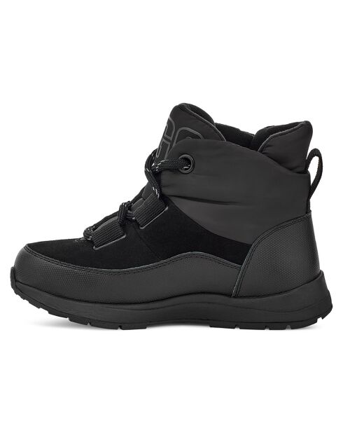 Boots en Velours de Cuir Yose noirs