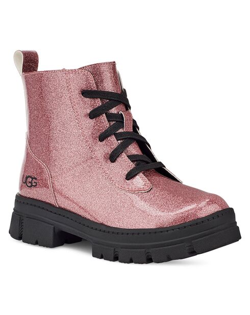 Boots pailletées Ashton roses