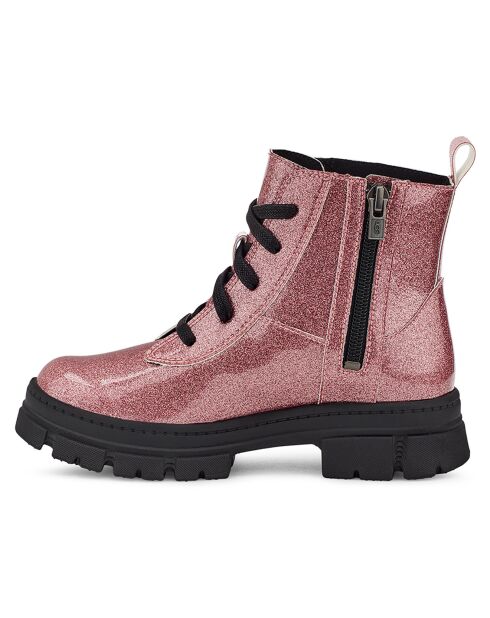 Boots pailletées Ashton roses