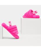 Chaussons en Peau de Mouton Fluff Yeah roses