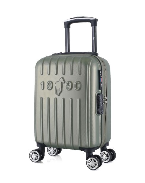 Valise Cabine XS 4 roues doubles Archie 46 cm kaki