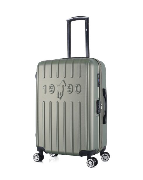 Archie kaki middelgrote reiskoffer van 65 cm