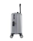 XS Cabinekoffer 4 dubbele wielen Archie 46 cm zilver