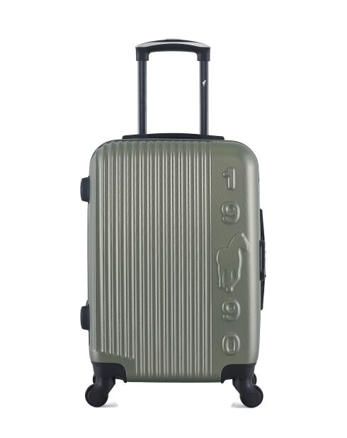Valise Cabine 4 roues simples Liam 55 cm kaki