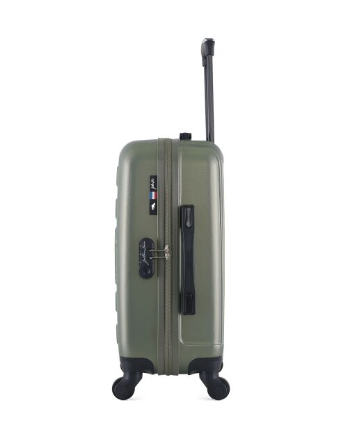 Valise Cabine 4 roues simples Liam 55 cm kaki