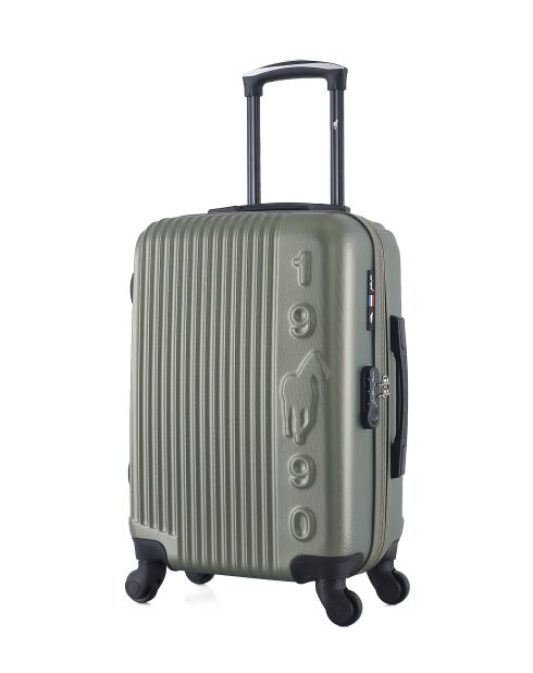 Valise Cabine 4 roues simples Liam 55 cm kaki