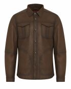 Blouson en Cuir Constantin marron
