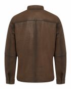 Blouson en Cuir Constantin marron