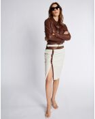 Chemise en Cuir Noeli wisky