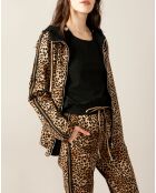 Veste Olympia Léopard marron