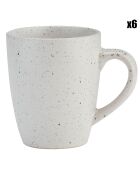 6 Tasses blanches - D.9 cm