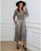 Robe Alicia taupe