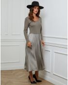 Robe Alicia taupe