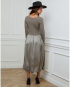 Robe Alicia taupe