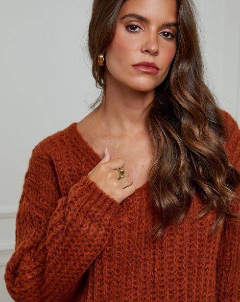 Pull Constance brique