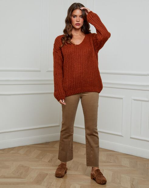 Pull Constance brique