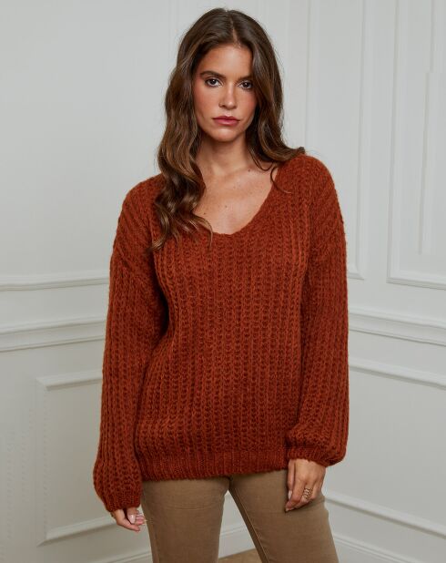 Pull Constance brique