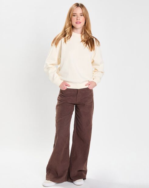 Pantalon en Velours côtelé Lenny 3 marron moyen