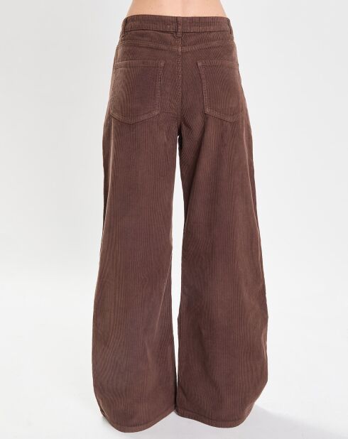 Pantalon en Velours côtelé Lenny 3 marron moyen