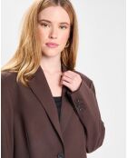 Veste Simple Tolede marron moyen