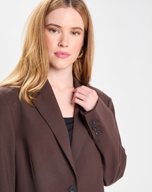 Veste Simple Tolede marron moyen