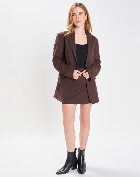 Veste Simple Tolede marron moyen