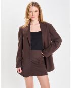 Veste Simple Tolede marron moyen