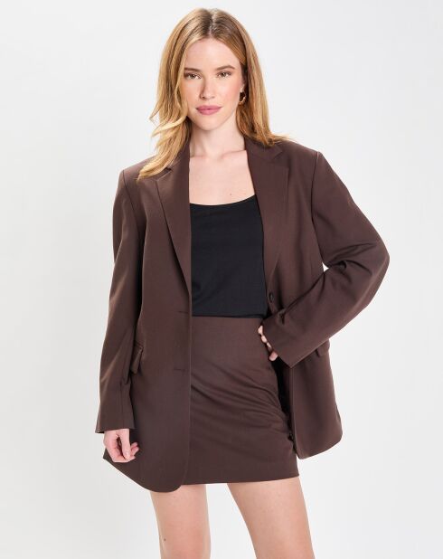 Veste Simple Tolede marron moyen