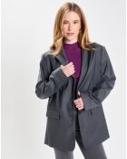 Veste en Laine mélangée Flannelle Sven 3 gris foncé