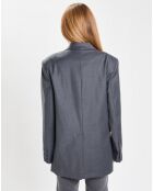 Veste en Laine mélangée Flannelle Sven 3 gris foncé