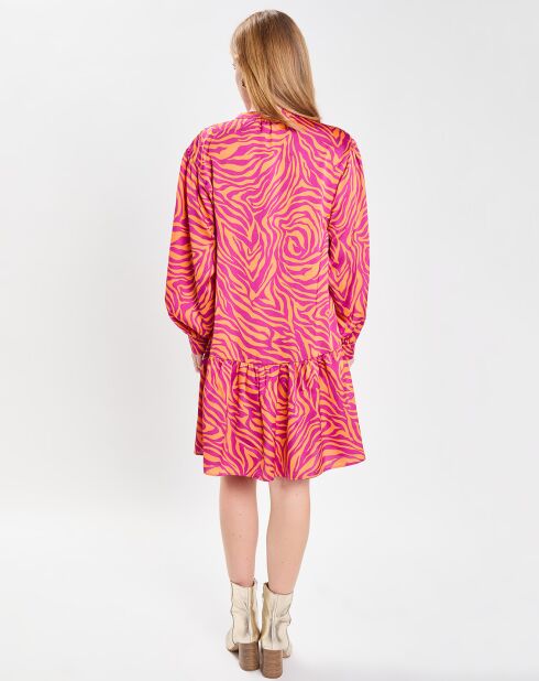 Robe Oversize Sirop 2 orange/violet