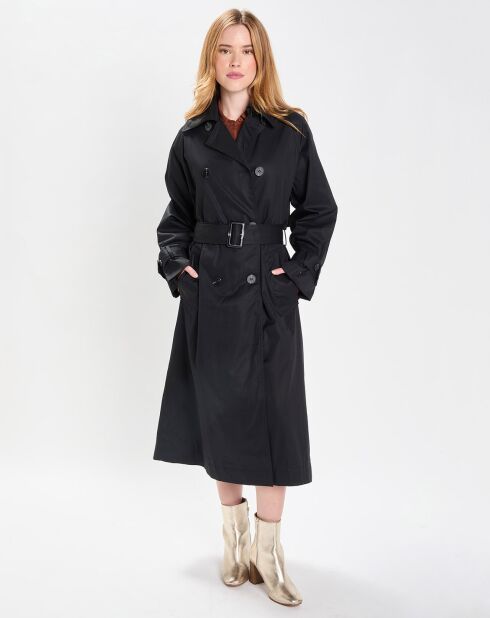 Trench en Coton Bio Oversize Marius noir