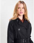 Trench en Coton Bio Oversize Marius noir