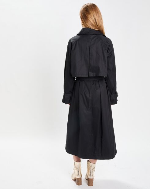 Trench en Coton Bio Oversize Marius noir