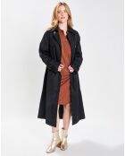 Trench en Coton Bio Oversize Marius noir