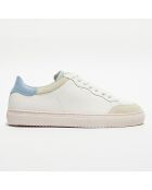 Baskets en Cuir Clean 180 blanc/bleu