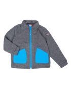 Veste Polaire Fluffy gris/bleu