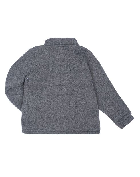 Veste Polaire Fluffy gris/bleu
