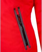 Veste de ski Geod fausse fourrure rouge