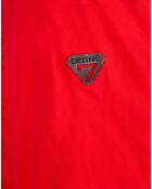 Veste de ski Geod fausse fourrure rouge