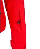 Veste de ski Geod fausse fourrure rouge