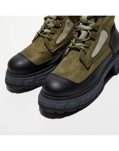 Boots Venture kaki/noir - Talon 5 cm