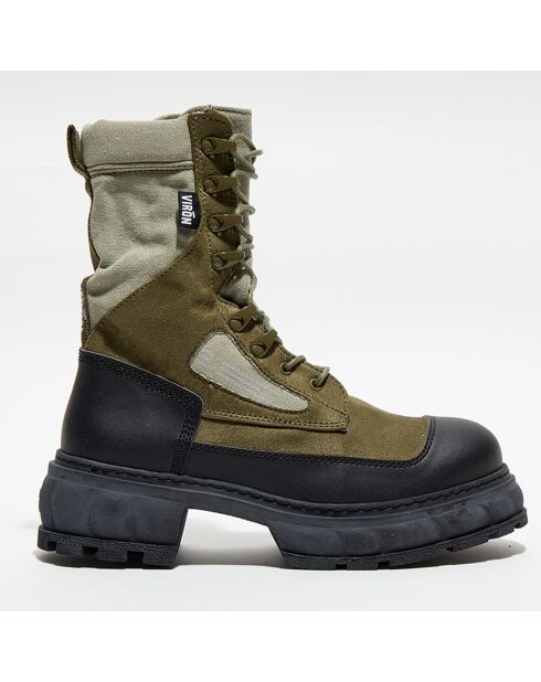 Boots Venture kaki/noir - Talon 5 cm