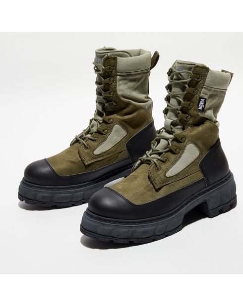Boots Venture kaki/noir - Talon 5 cm