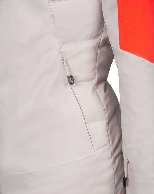 Veste de ski Sassiere grès/orange