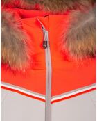 Veste de ski Sassiere grès/orange